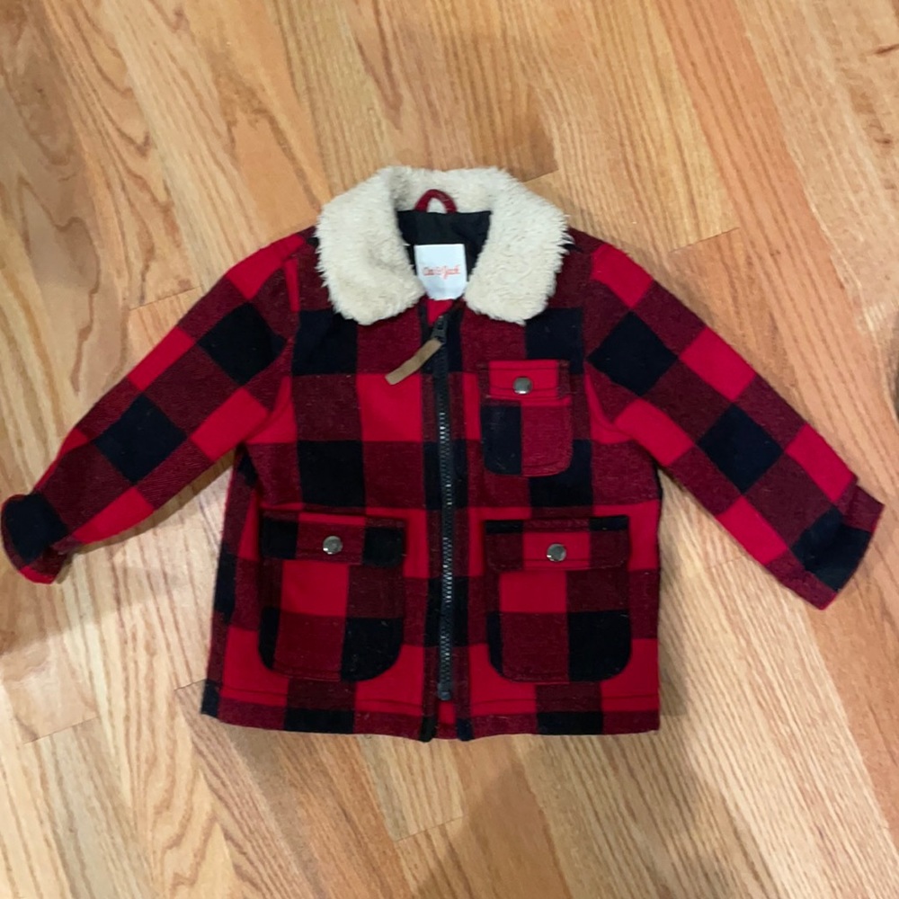 Cat & Jack Buffalo plaid winter coat
